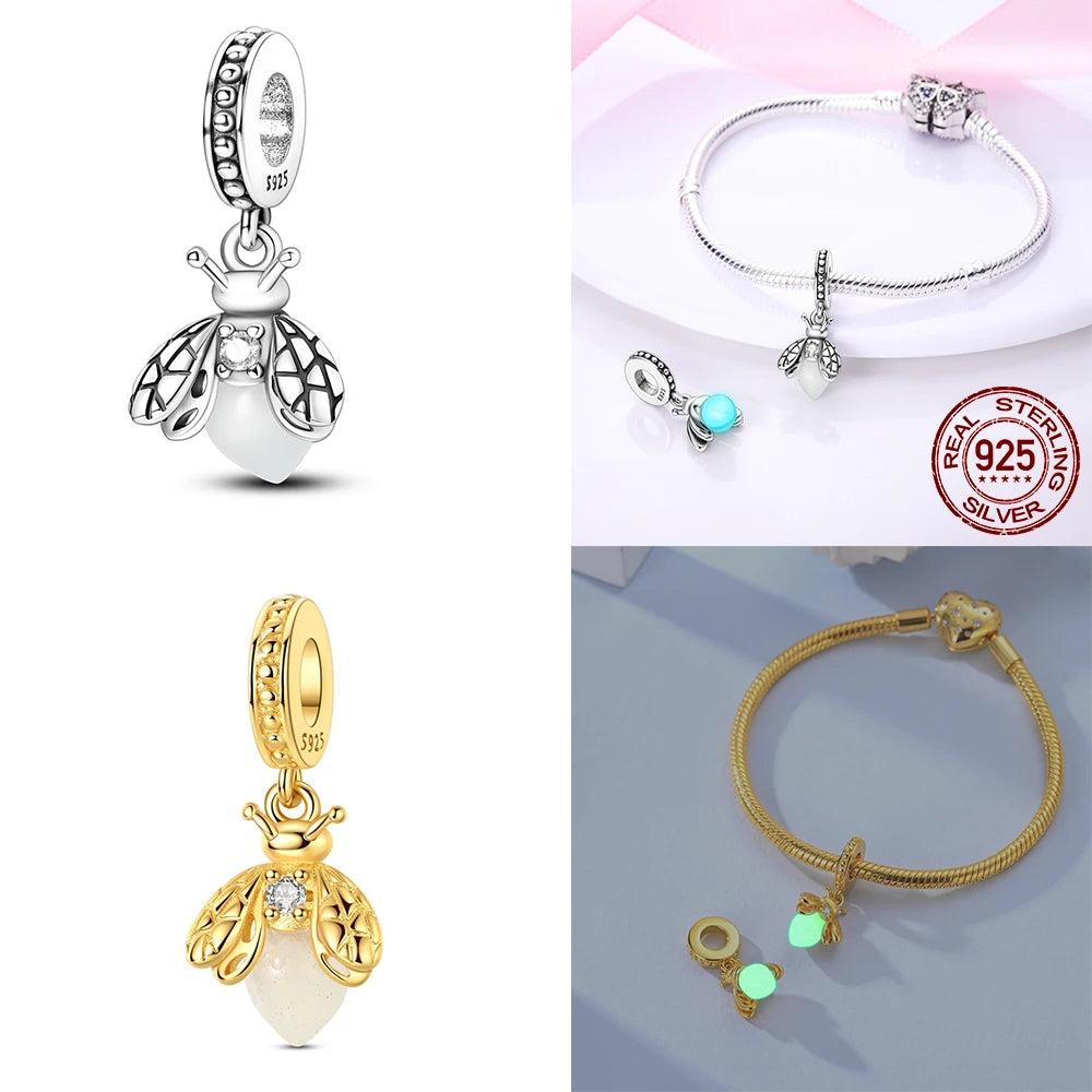 Original Gold & Silver 925 Sterling Silver Charms Beads | Fit Pendant & Bracelet DIY Jewelry Gift