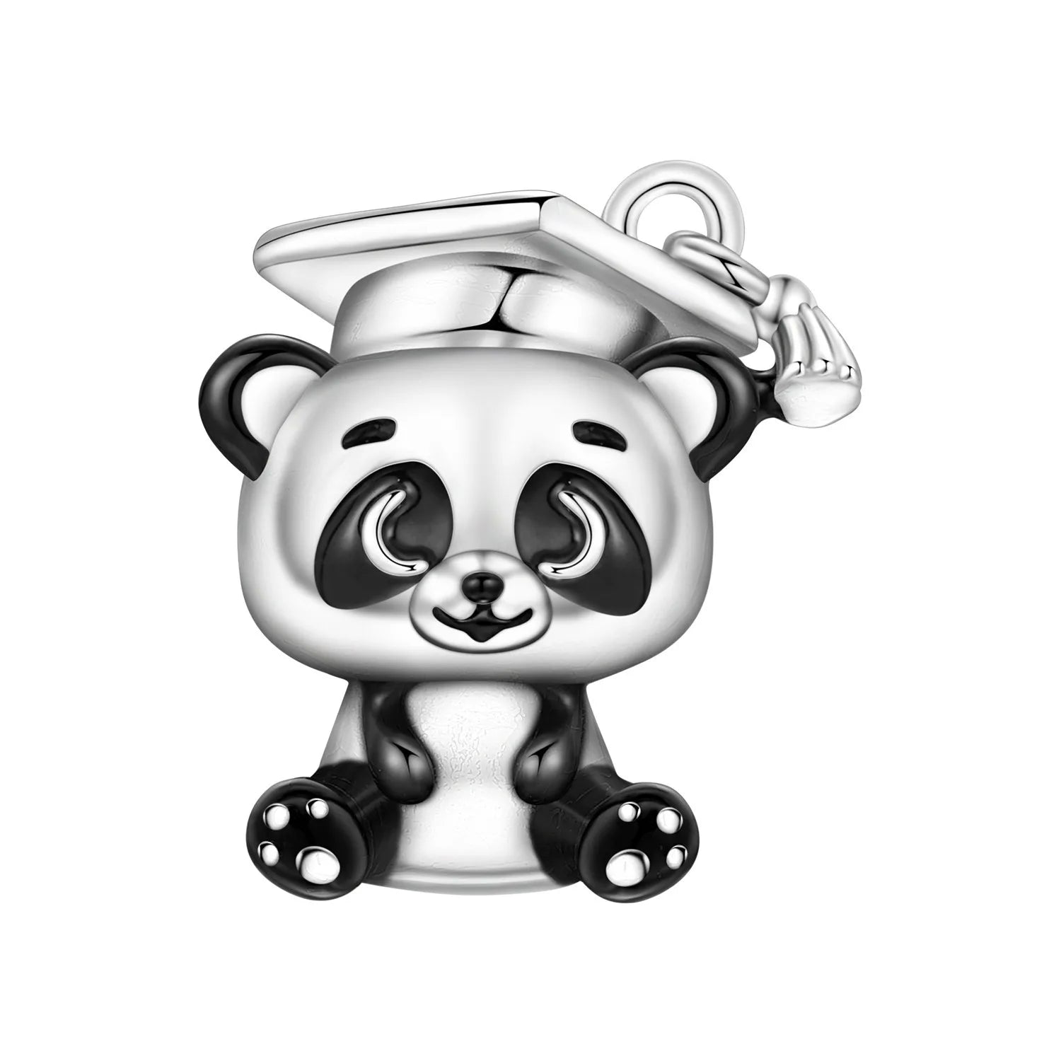 925 Sterling Silver Cute Raccoon Charm Bead | Animal Bracelet Decoration DIY Jewelry Birthday Gift