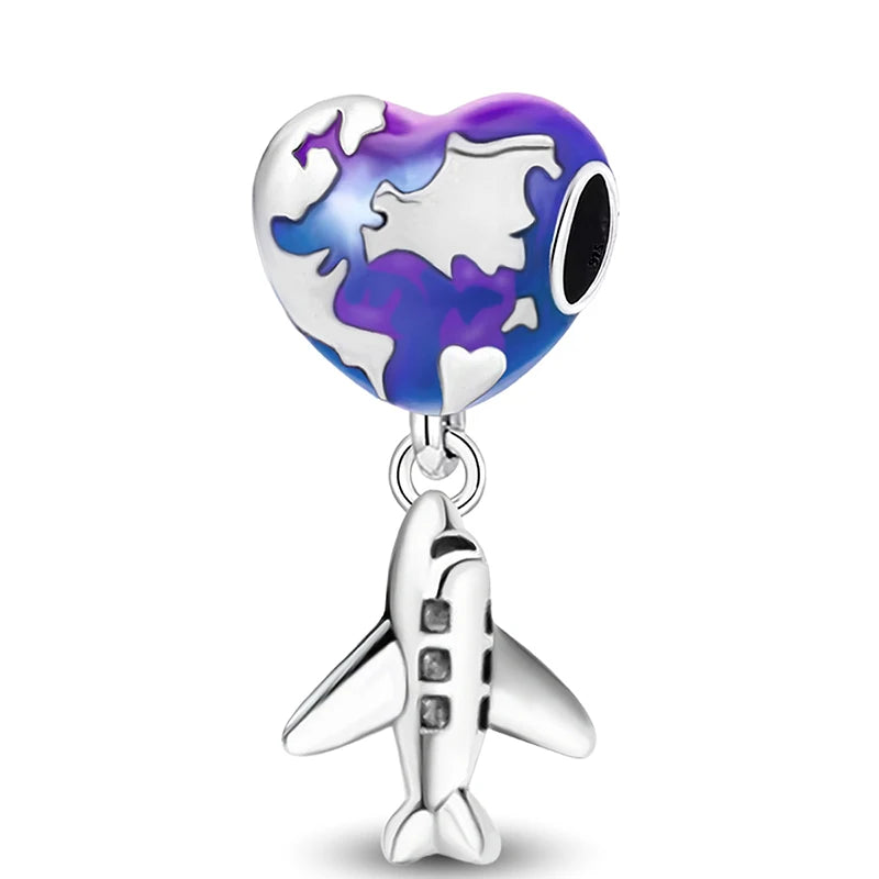 925 Sterling Silver Turtle Dolphin Series Charms | Ocean Beads Fit DIY Bracelet Necklace Women Jewelry Gift