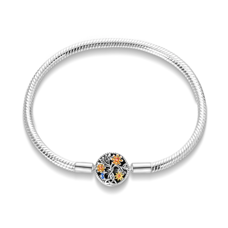 S925 Sterling Silver Snake Bone Chain Bracelet | Pandora Fit DIY Jewelry