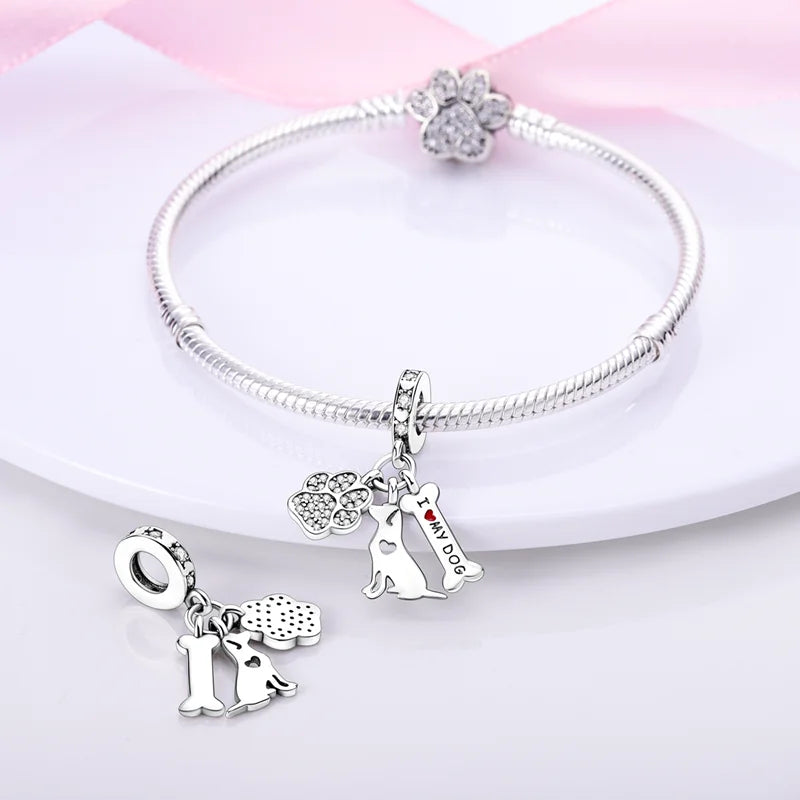 2025 Hot Sale 925 Sterling Silver Pink Butterfly Luminous Firefly Charm | Dangle Bead Fit Bracelet Necklace DIY Jewelry