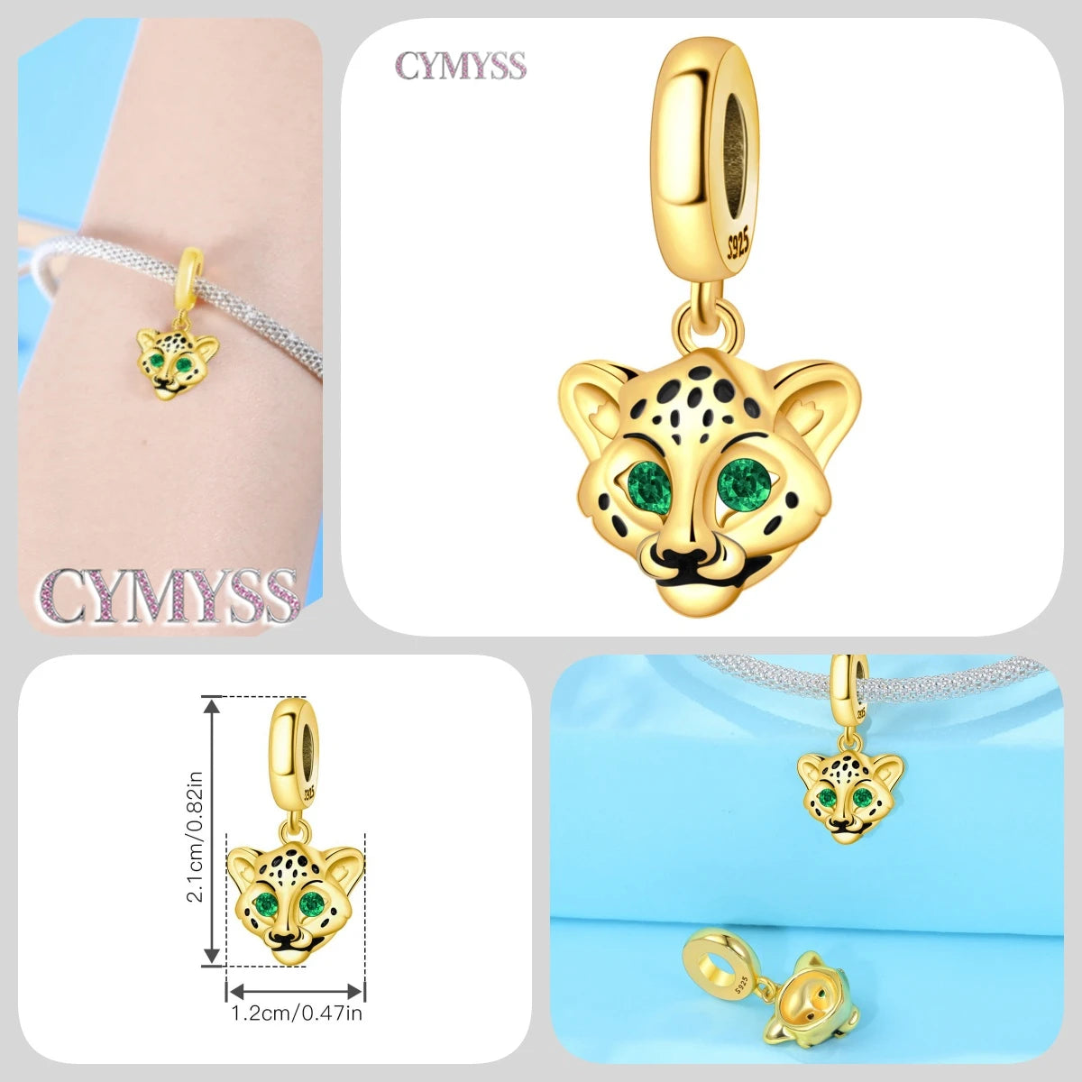 Hot Sale 925 Sterling Silver Dog & Cat Pet Charms | Cute Animal Pendant for Women Bracelet & Necklace DIY Jewelry Gift