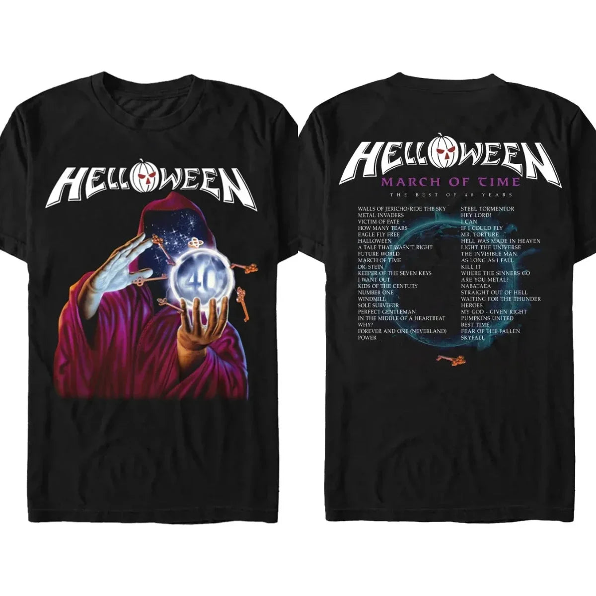 Heavy Metal Helloween T-Shirt | Women’s Black Cotton Band Tee Summer Casual