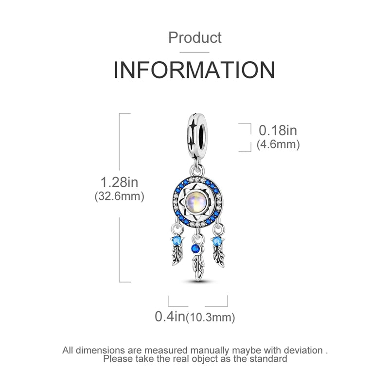 Blue Series 925 Sterling Silver Charms | Butterfly, Earth & Ocean Beads Pendants Fit Original Bracelet DIY Jewelry