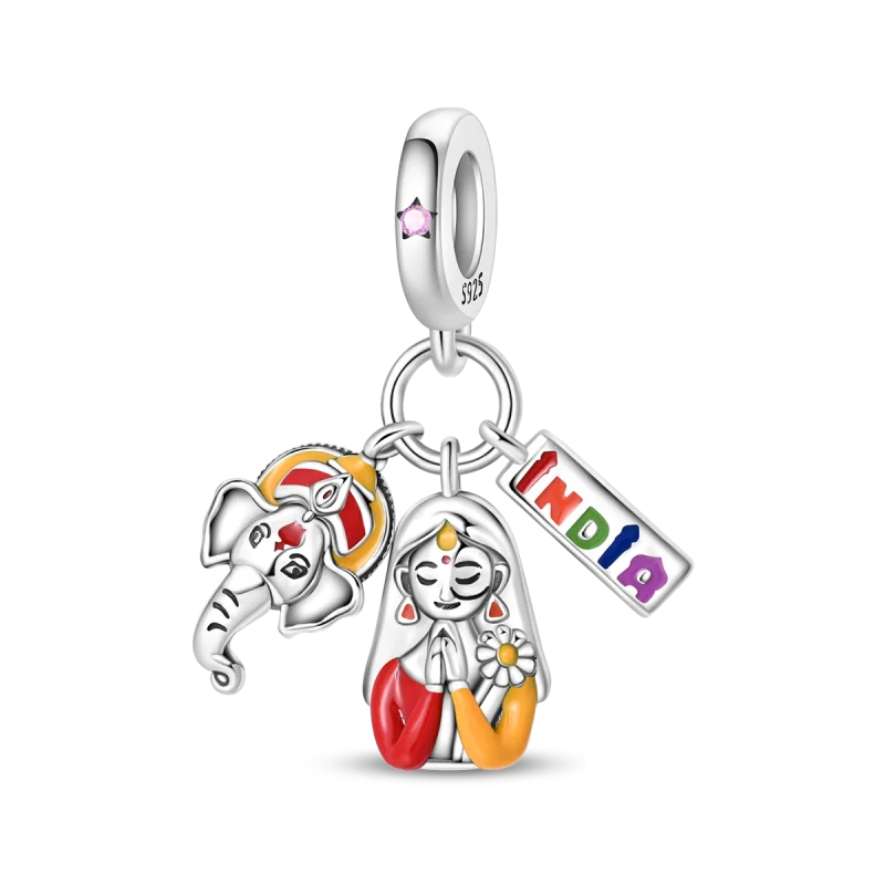 925 Sterling Silver Travel Charms | London Big Ben Eiffel Tower Bead