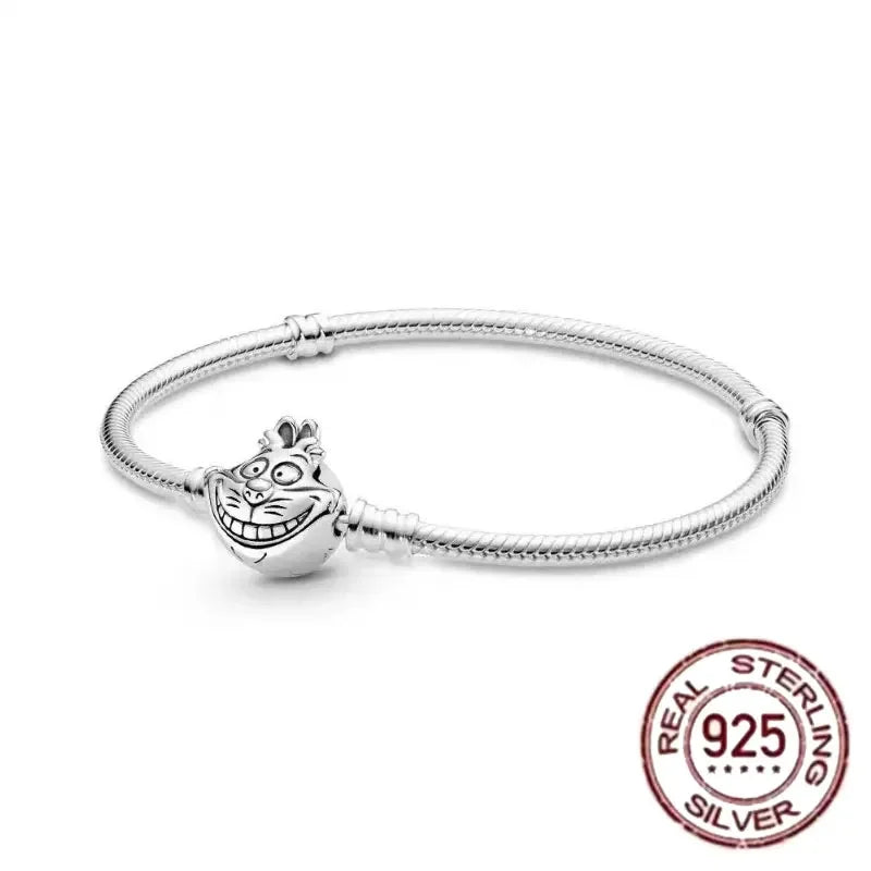 Miniso Disney 925 Sterling Silver Bracelet | Pandora Style Jewelry Gift