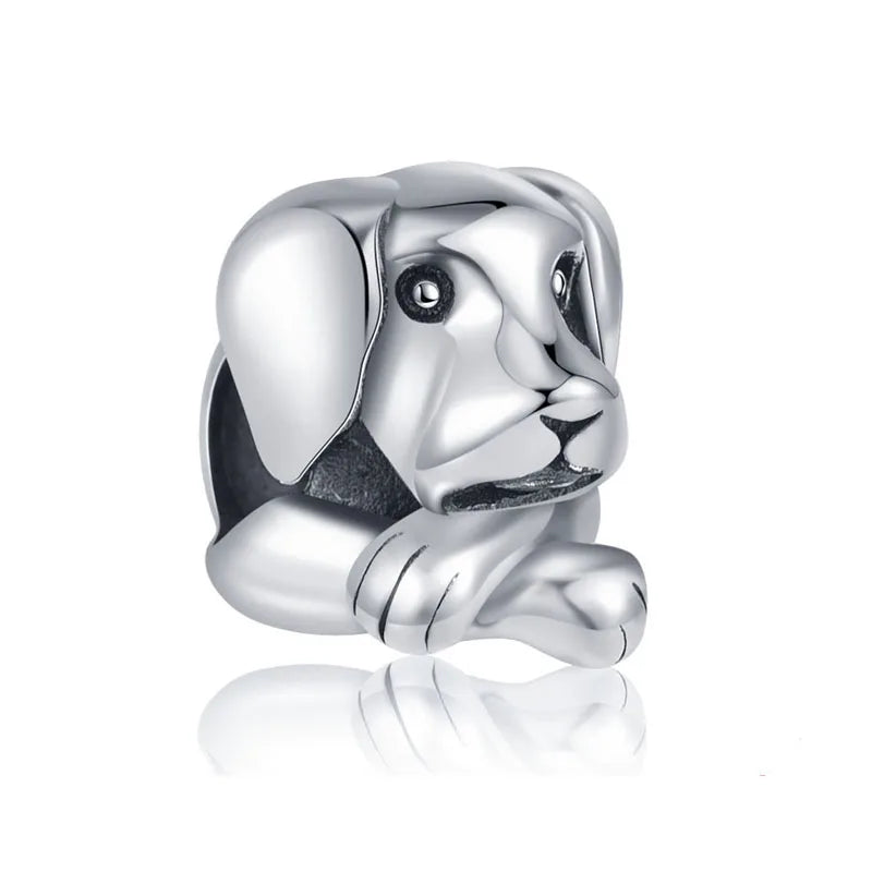 925 Sterling Silver Dog, Owl, Koala, Dinosaur & Hedgehog Charms | Fit European Bracelet & Necklace DIY Jewelry