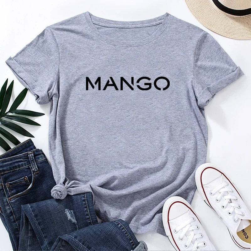 2025 New Trend Women's Cotton T-Shirt | Casual O-Neck Short Sleeve Top | Summer & Spring Fashion Tee