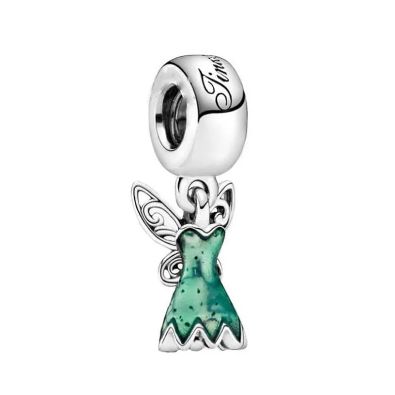 925 Sterling Silver Green Clover Leaf Charm | DIY Pendant Bead Fits Pandora Bracelet & Necklace – Lucky Jewelry Accessory