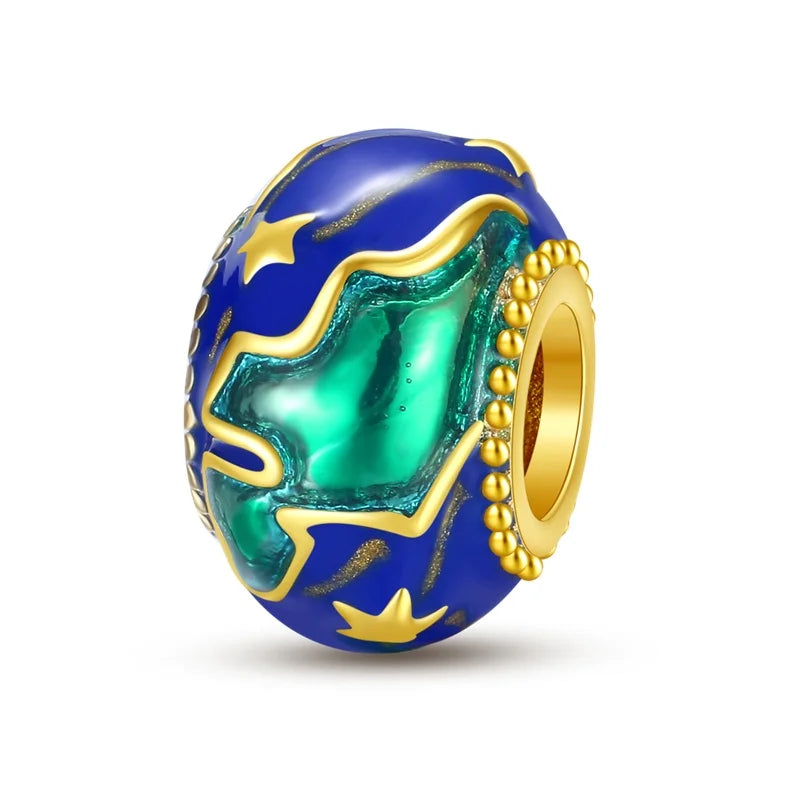 925 Sterling Silver Round Colored Zircon Spacer Beads – Fits Pandora Original Bracelets DIY Exquisite Party Jewelry