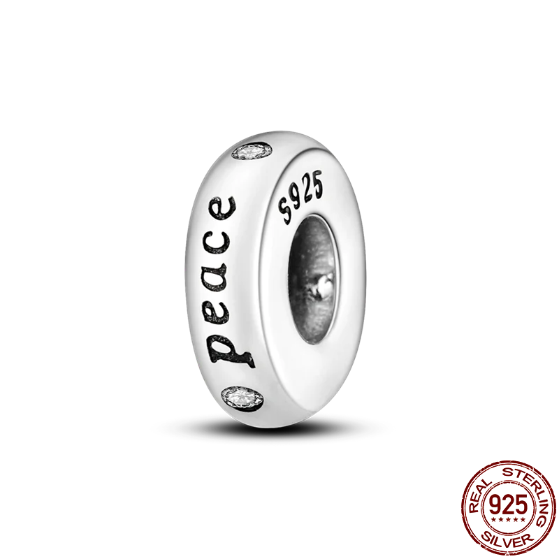 925 Sterling Silver Silicone Spacer Beads & Safety Chain | Clasp Charms Fit Original Pandora 3mm Bracelet – Women’s Jewelry