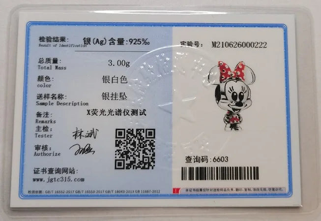 Hot Sale New Disney Cartoon Animal 925 Sterling Silver Lilo & Stitch Charm Bead Bracelet