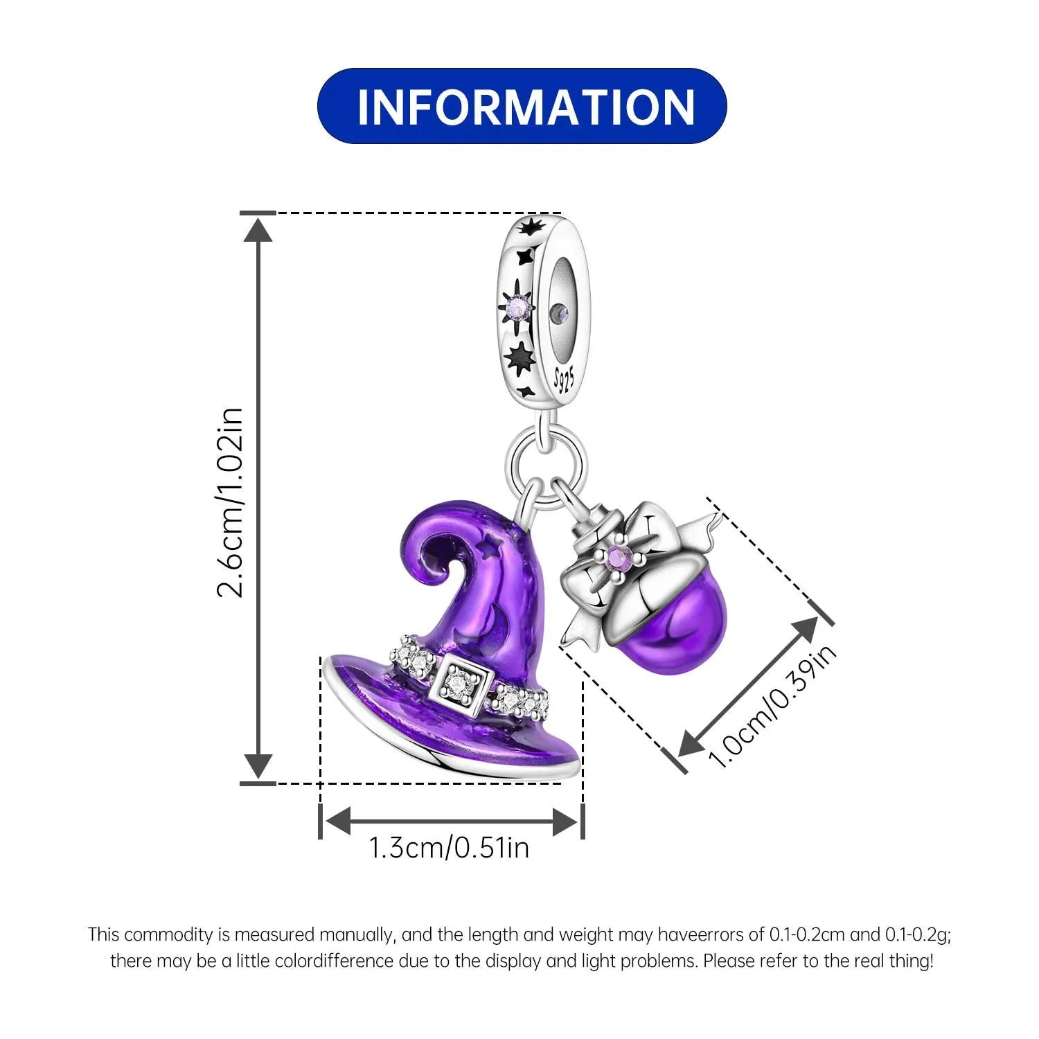 PANPOKI 925 Sterling Silver Little Devil Charm Beads | Fit Original Bracelet Pendant DIY Trendy Women Jewelry Gift