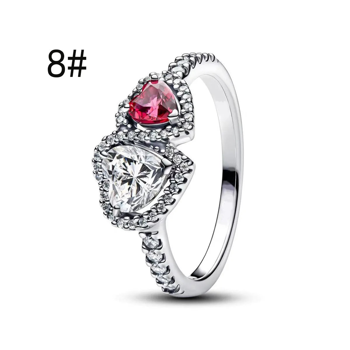 925 Sterling Silver Colorful Bow Necklace Ring Earring Set Crystal Jewelry for Women Gift