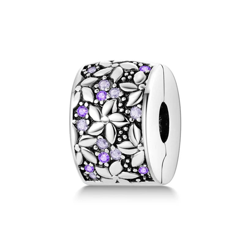 925 Sterling Silver Silicone Spacer Beads & Safety Chain | Clasp Charms Fit Original Pandora 3mm Bracelet – Women’s Jewelry