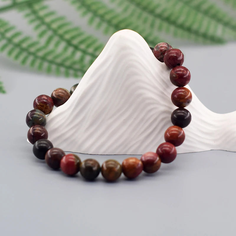 Original Natural Pyrite & Hematite Energy Beads Bracelet – Slimming Health Care Jewelry Gift for Men & Women