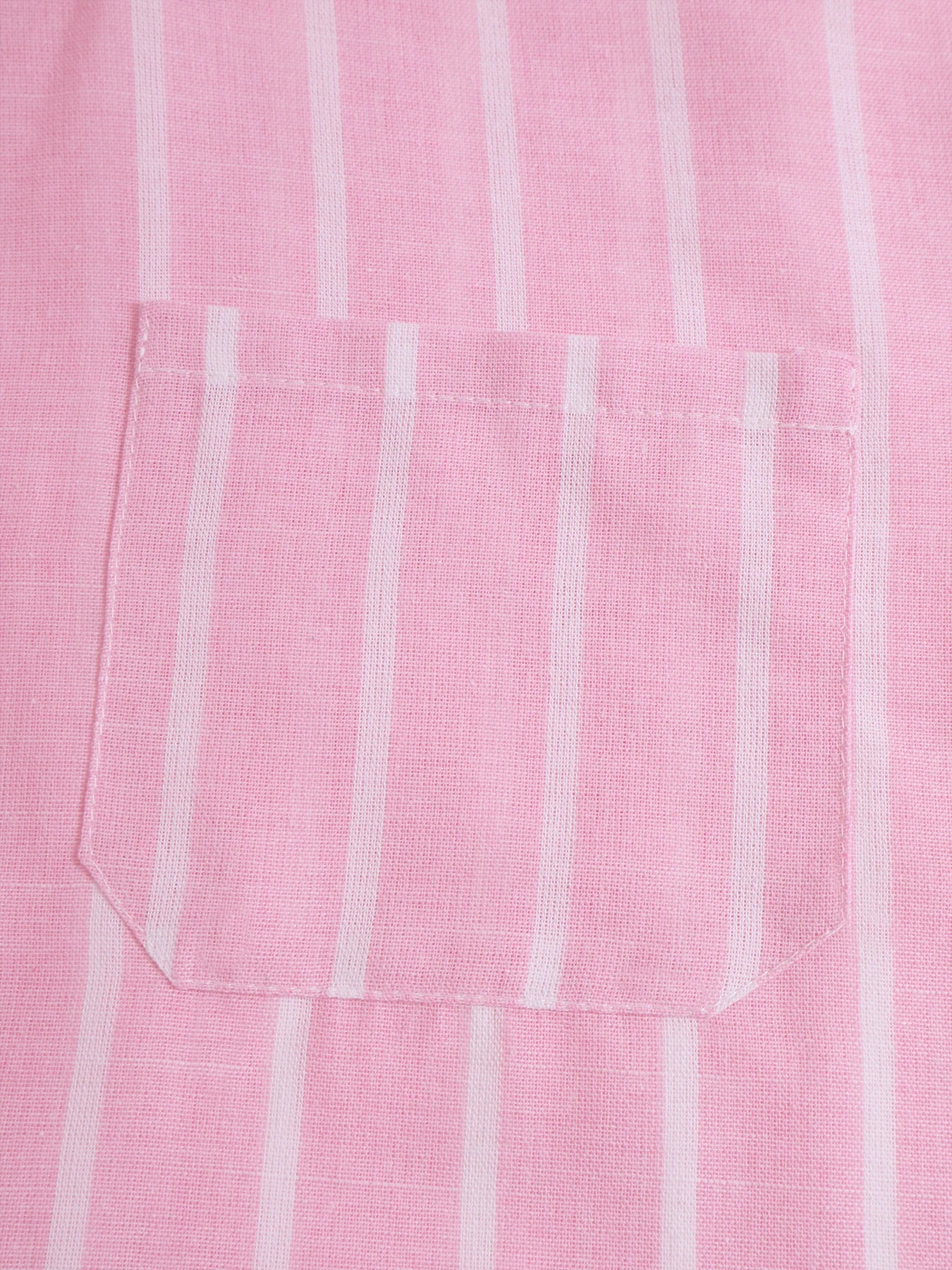 Women’s Casual Loose-Fit Striped Shirt – All-Season Woven Fabric Sports & Leisure Homewear Top