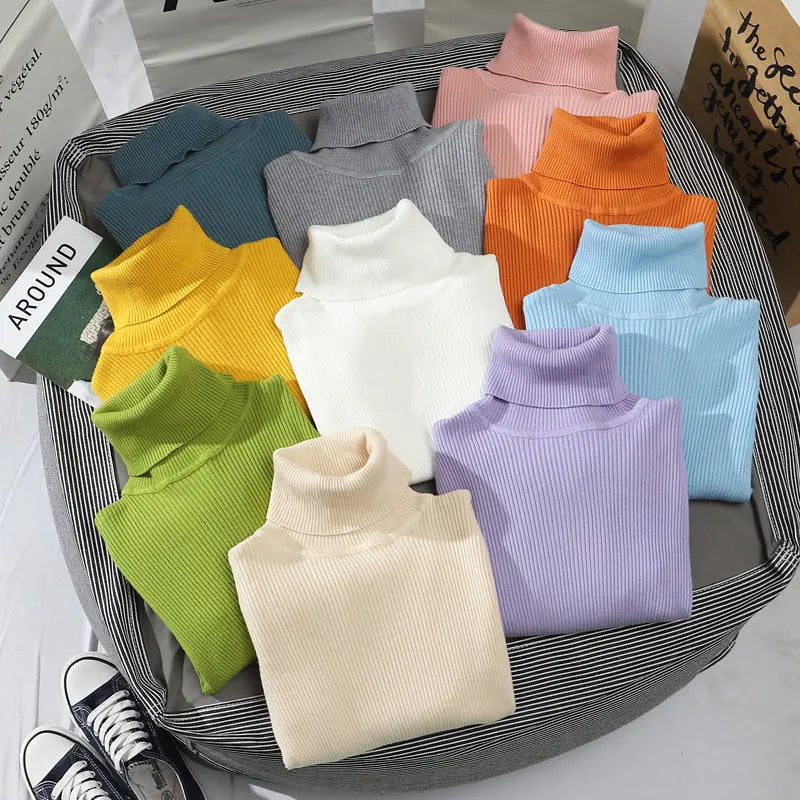 Heliar Women’s Fall Turtleneck Sweater – Soft Knitted Cashmere Pullover, Basic Warm Jumper for Autumn Winter 2024