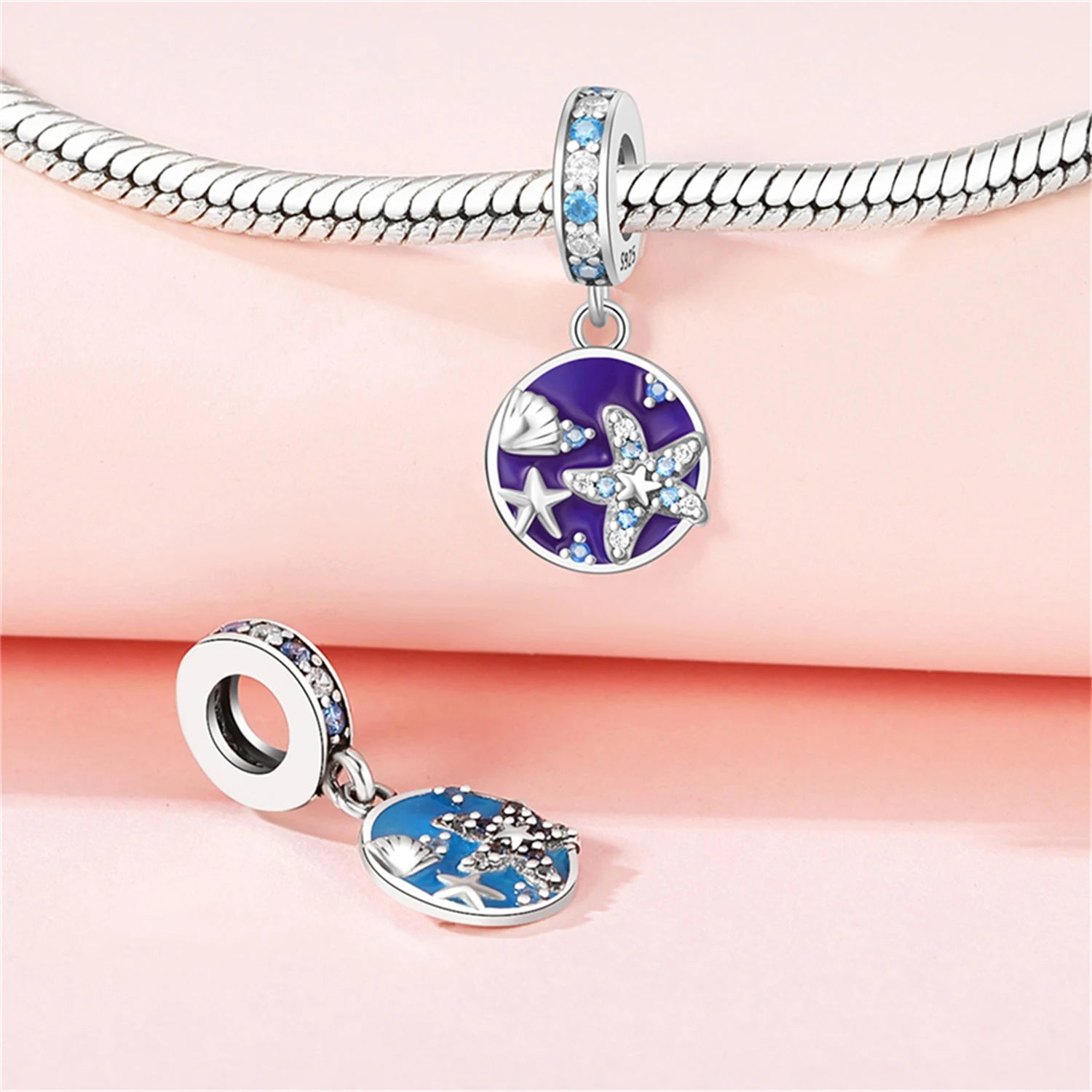 925 Sterling Silver Temperature Color Change Charm Bead | Magic Pendant for Original Bracelet DIY Jewelry