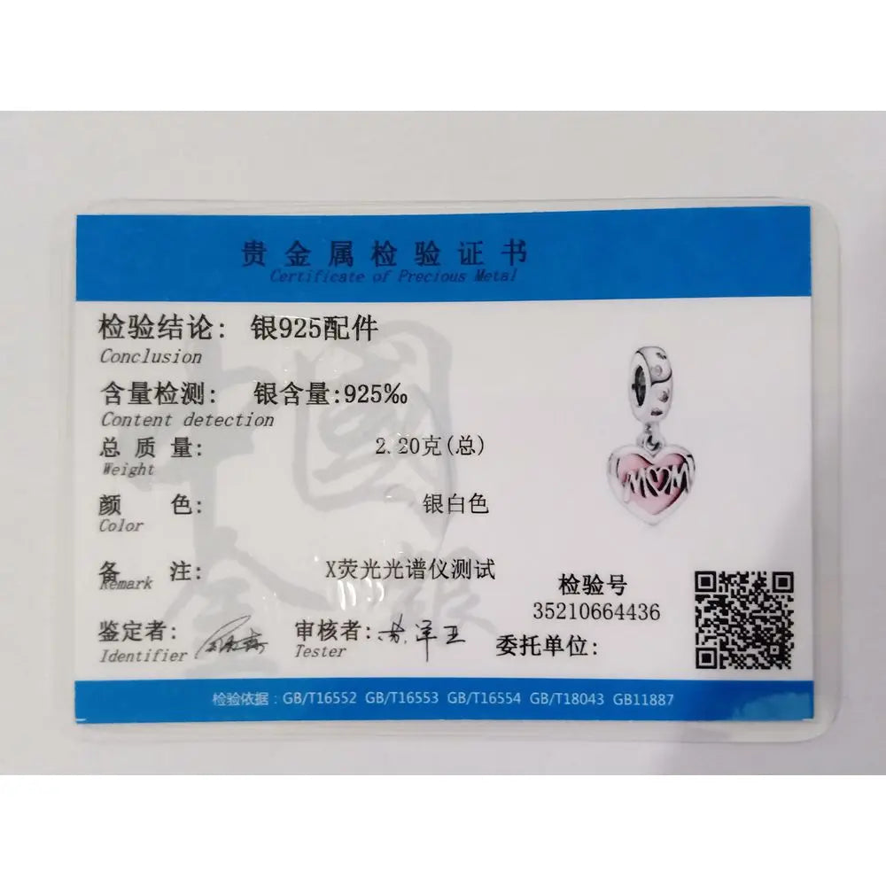 925 Sterling Silver Heart-Shaped Series Sweet Beads | Fit Original DIY Bracelet Women’s Jewelry Accessories Gift