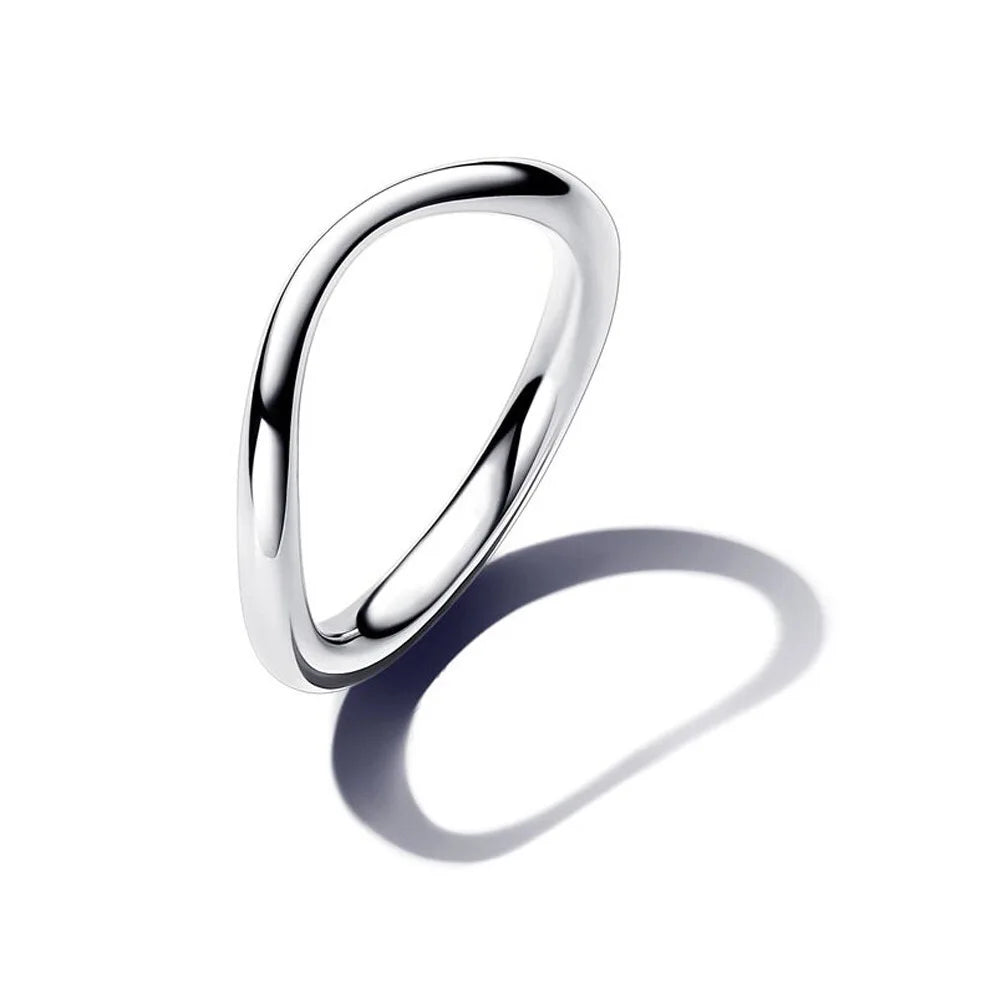 2025 New 100% Sterling Silver Romantic Heart Two-Tone Envelope Charm Ring | Luxurious Women’s High-Quality Jewelry