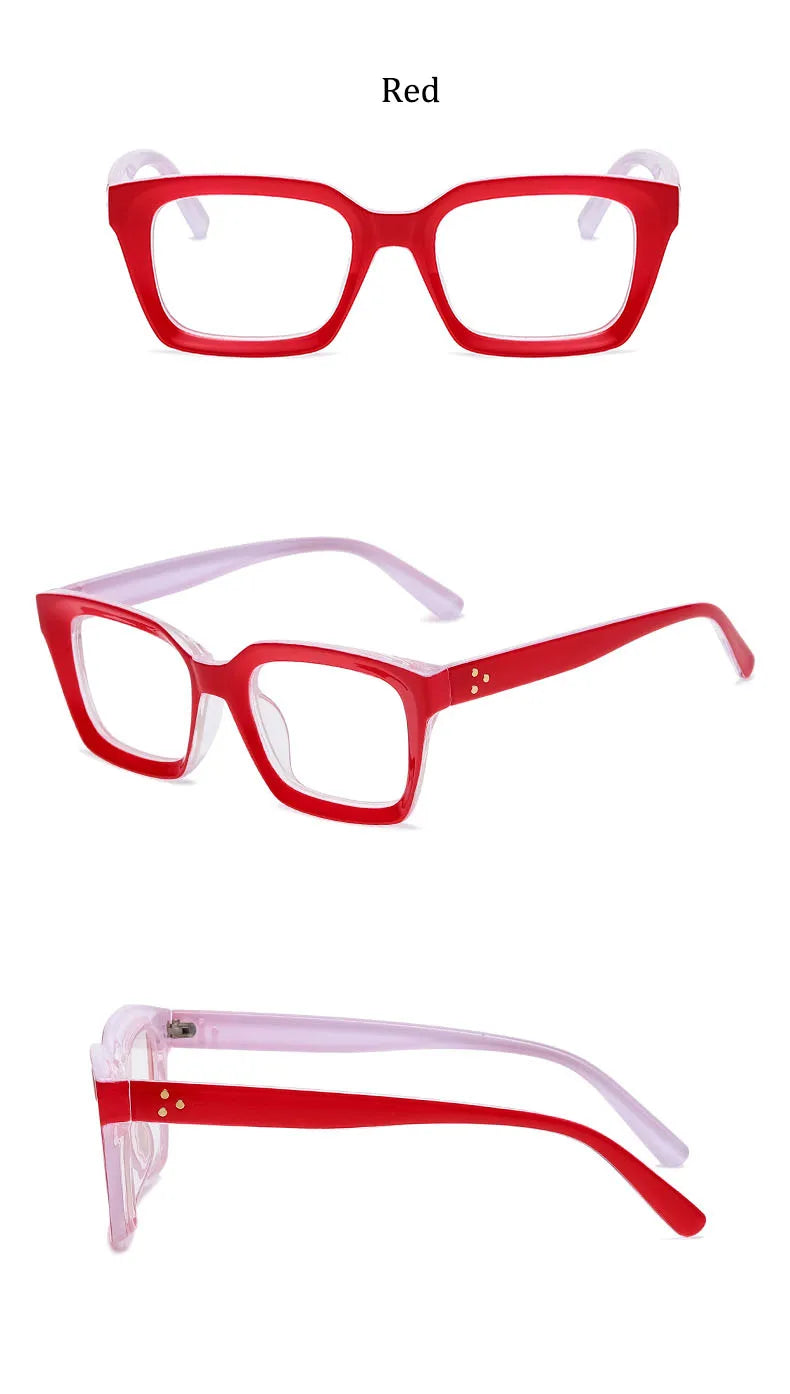Fashion Reading Glasses for Women 2023 – New Square Anti Blue Light Presbyopia Eyeglasses | Vintage Computer Optical Eyewear +1.0 to +3.5