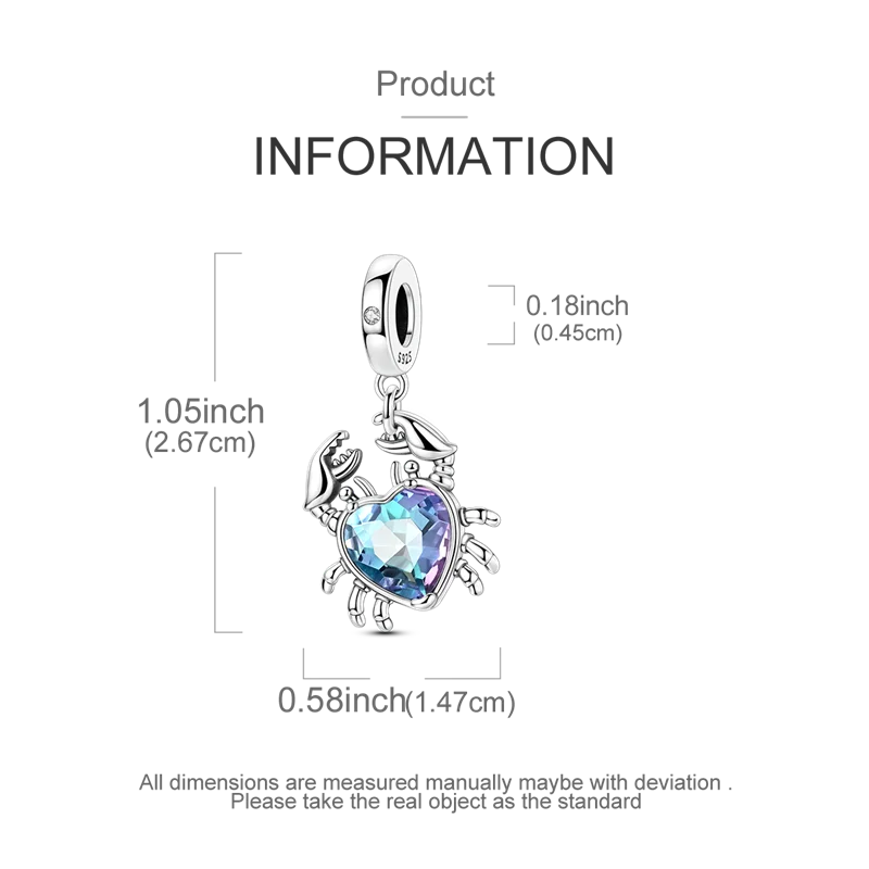 925 Sterling Silver Summer Ocean Collection Charms | Dangle Beads for Women Lover DIY Fine Jewelry Gift