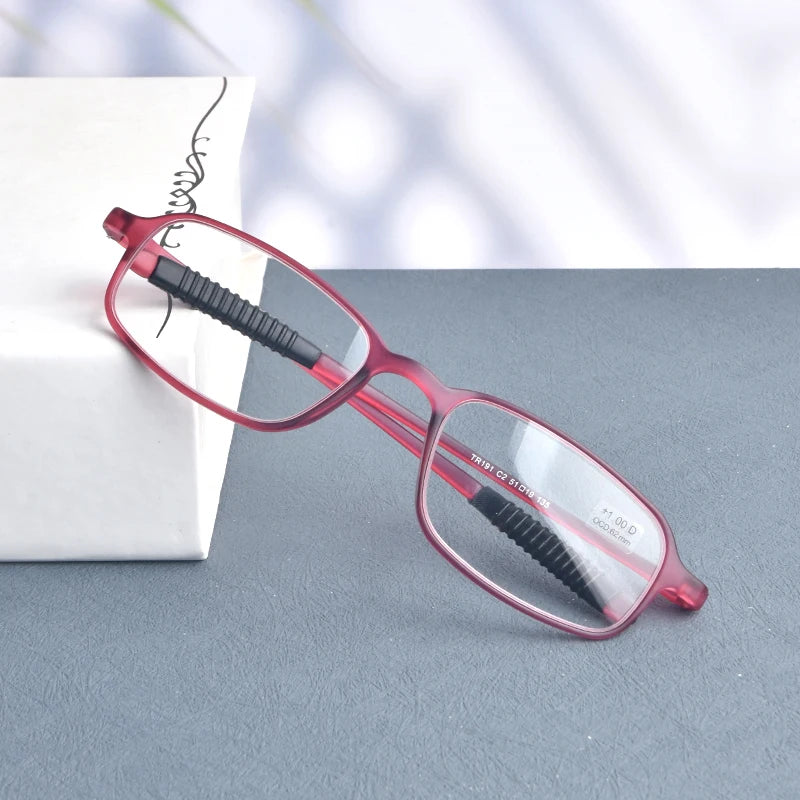 GUANHAO Unisex Reading Glasses 👓 Clear TR90 Frame – Presbyopia 1.0