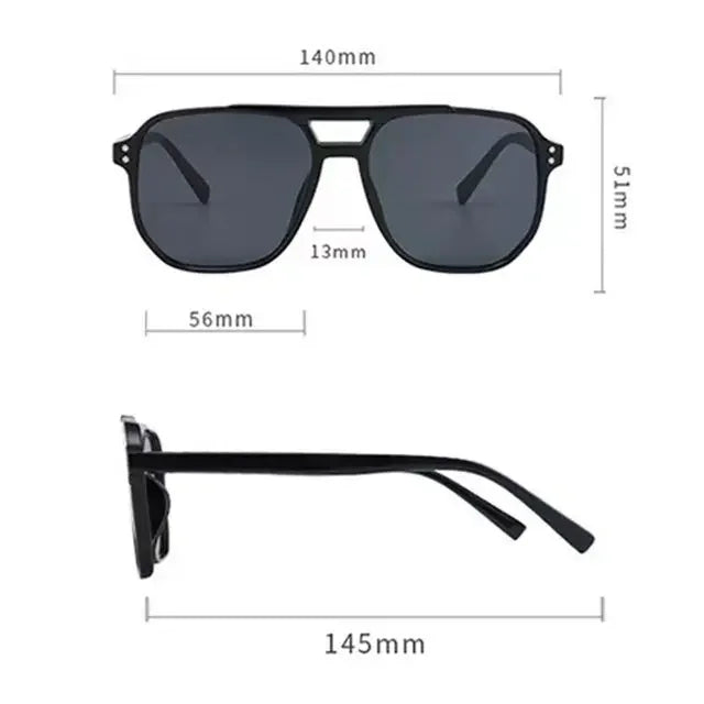 Retro Rectangle Sunglasses for Women – Brand Designer Vintage Small Frame Luxury Sun Glasses | Ladies Classic Black Square