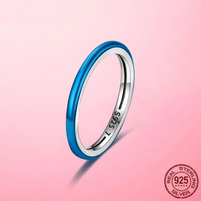 925 Silver Stackable Infinite Heart Daisy Flower Ring for Women | Sterling Silver Brand Jewelry Gift