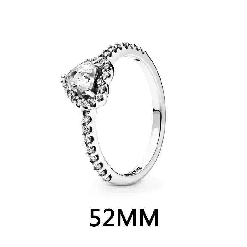 New 925 Sterling Silver Heart Jewelry Set | Pink, Red & Rainbow Earrings, Rings, Necklaces Gift Collection