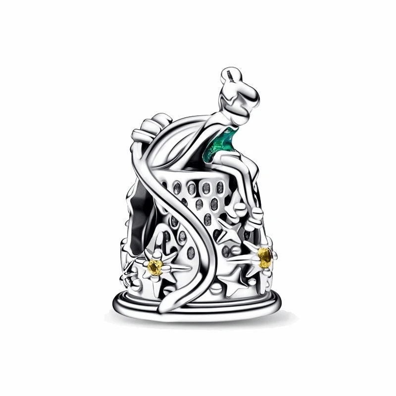 925 Sterling Silver Disney Character Beads – Mickey, Minnie, Princess, Stitch, Iron Man, Spiderman Charms for Pandora Bracelet