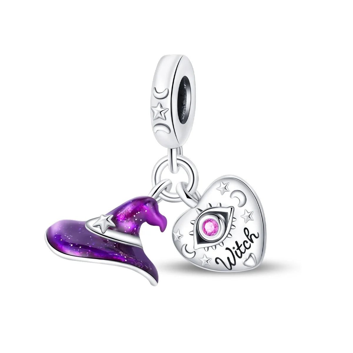 925 Sterling Silver Halloween Skull Bat Pumpkin Charm | Fit Original Bracelet & Necklace DIY Jewelry