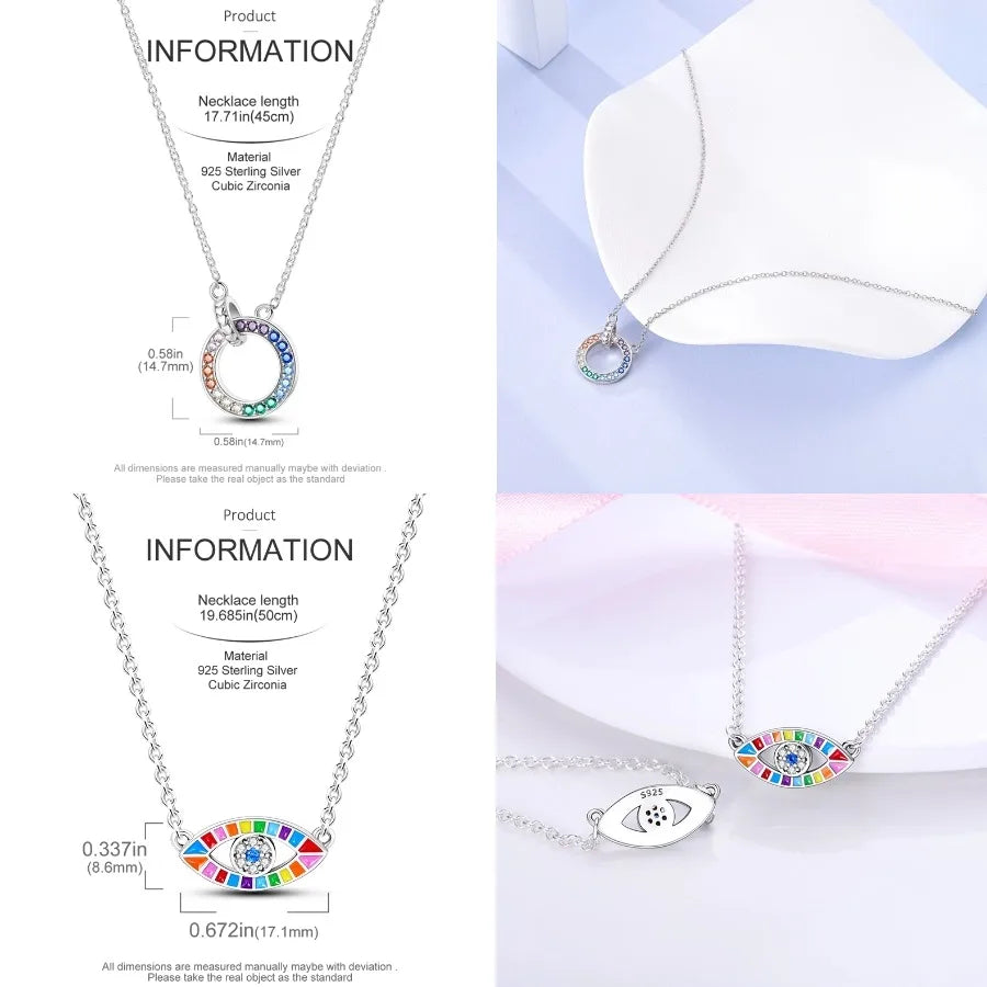 Heart to Heart Necklace 925 Sterling Silver Love Pendant Chain for Women – Wedding & Engagement Fine Jewelry