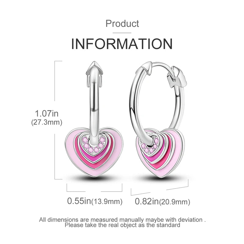 925 Sterling Silver Starlight Crystal Hoop Earrings – Circular Snake Bone Design Women’s Fashion Jewelry Gift