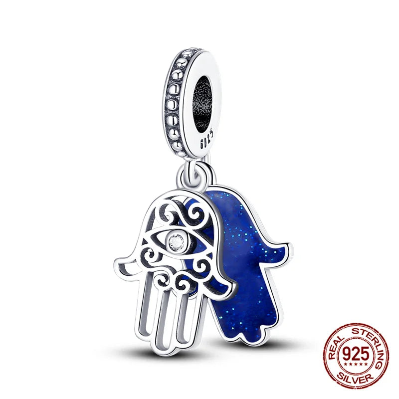 925 Sterling Silver Blue Zircon Evil Eye Charm | Original Devil Eye Series Bead Fits Pandora Bracelet – Women’s DIY Jewelry Gift