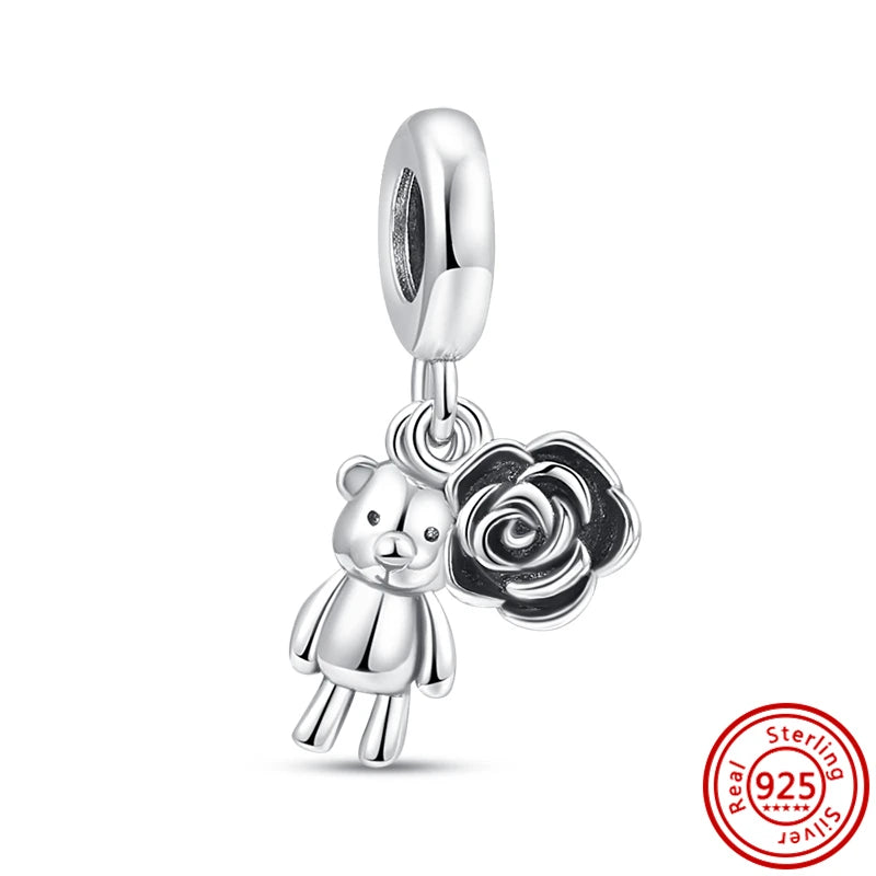 2025 Classic 925 Sterling Silver Aircraft Whistle Gear Charms | Fit Original Bracelet DIY Jewelry Birthday Gift