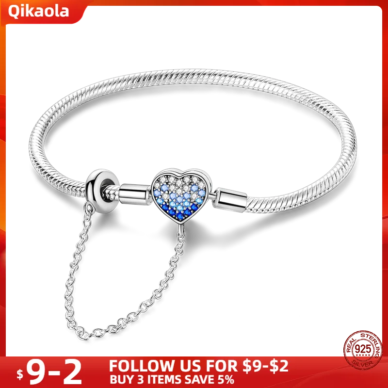 S925 Sterling Silver Snake Bone Chain Bracelet | Pandora Fit DIY Jewelry