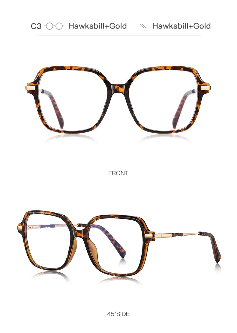 VICKY Square Frame Glasses 👓 Women’s Anti-Blue Light Prescription PFD2211