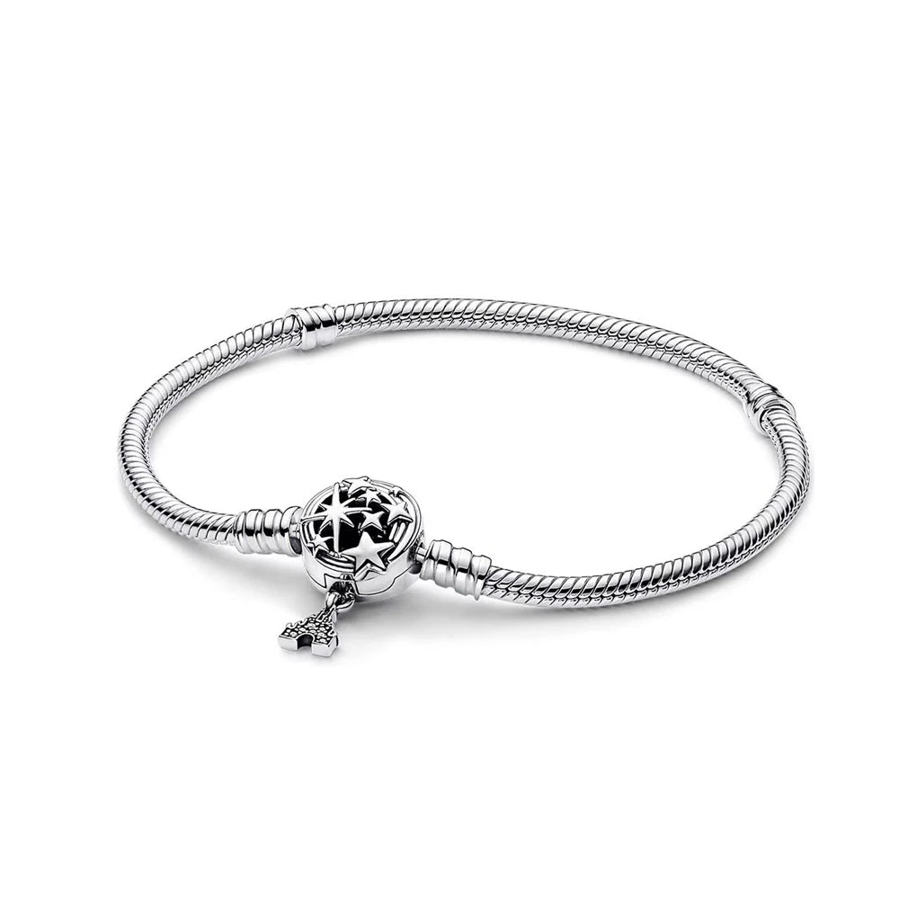 2025 925 Sterling Silver Heart Butterfly Snowflake Dream Catcher Bracelet | Luxurious Women's DIY Jewelry Gift