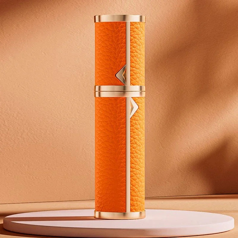 5ML Leather Bottom-Fill Refillable Perfume Atomizer – Travel Cologne Spray Bottle | Fine Mist Spray