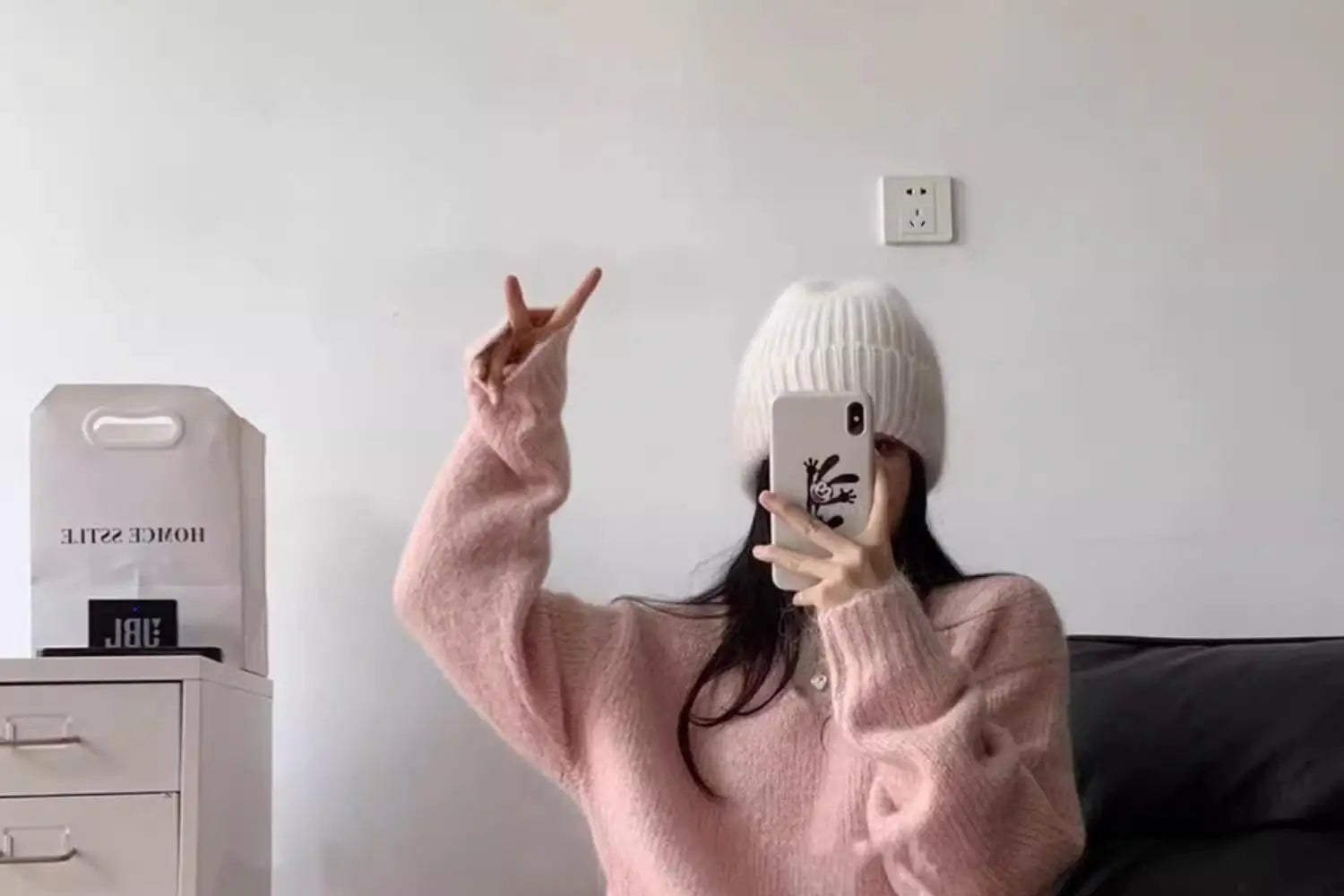 Ladies’ Thick Long Knitted Dress | Korean Style Loose Waist V-Neck H-Line Base Layer Dress | Autumn Winter New Arrival