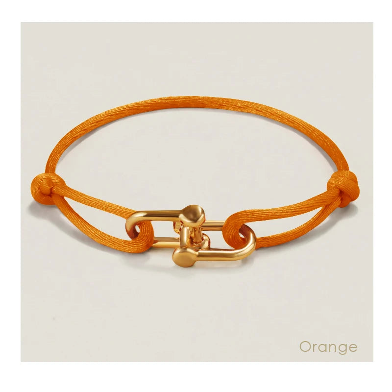 MOONLIGHT Adjustable U-Shape Silk Rope Bracelet | Classic Women’s Charm Bracelet High Quality Jewelry Gift