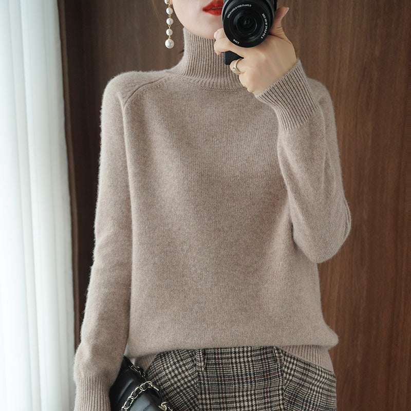 2025 Casual Autumn Winter Women Turtleneck Sweater – Thick Warm Long Sleeve Korean Knit Pullover
