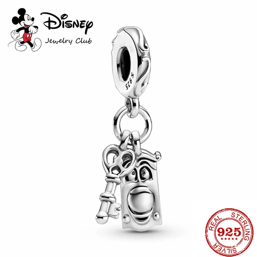100% S925 Sterling Silver Dumbo Hot Air Balloon Charm Bead for Original Bracelet DIY Jewelry Making