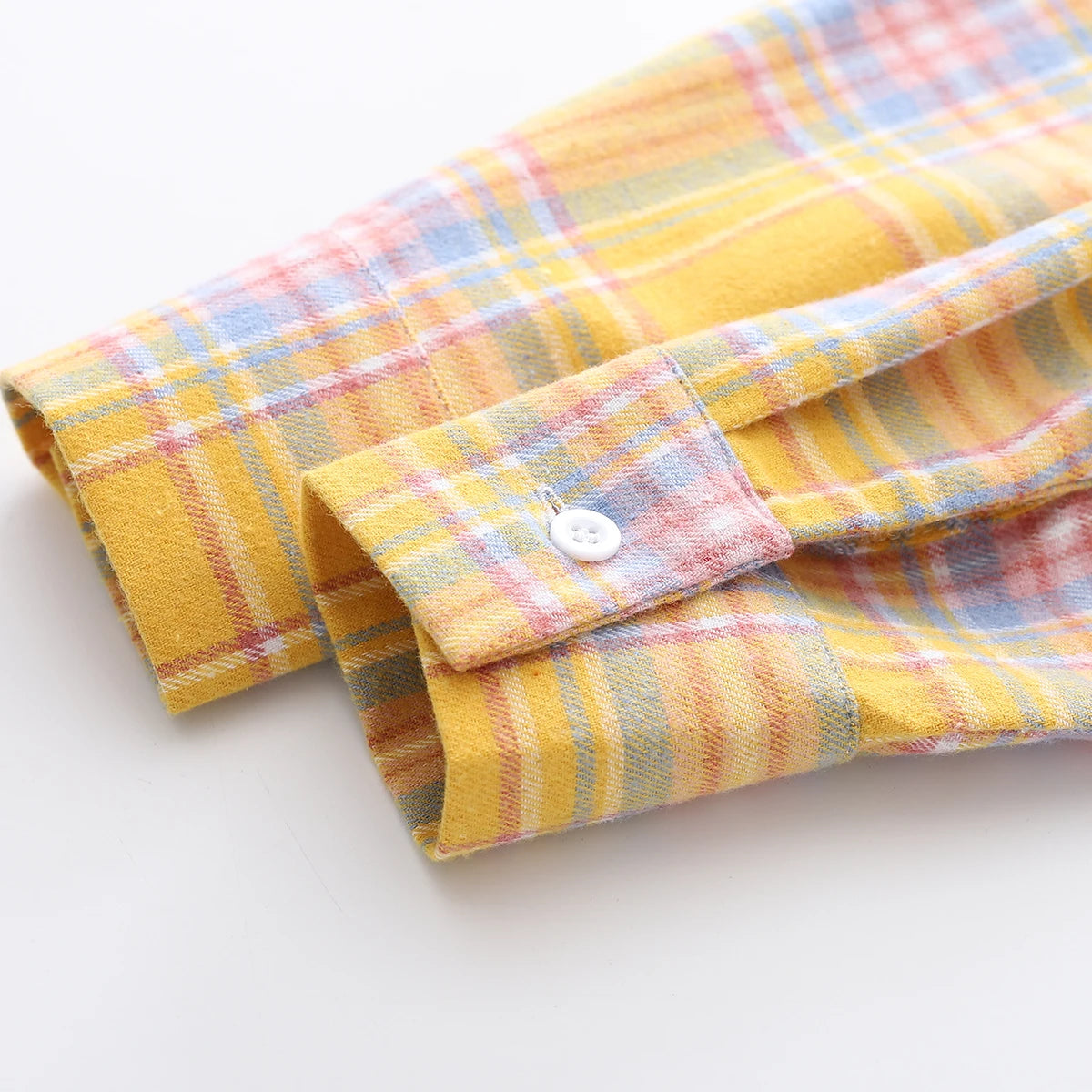 Fresh Flannel Plaid Shirt for Women | 2025 Loose Cotton Long Sleeve Casual Blouse & Top