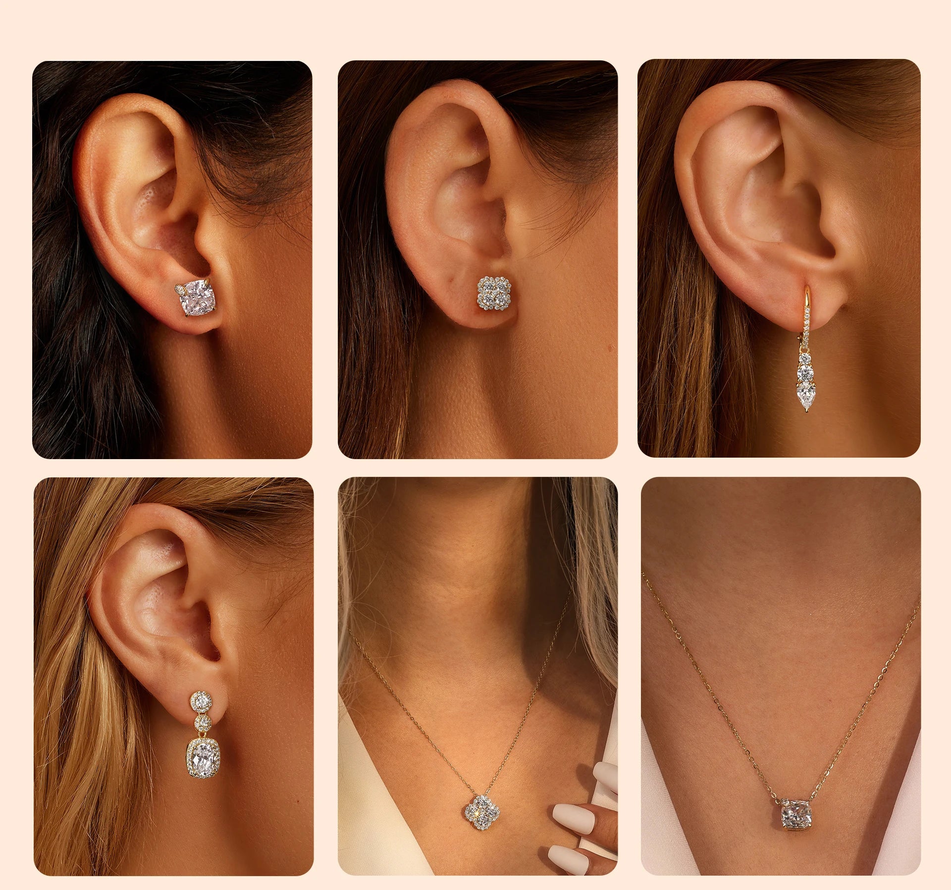 ORSA JEWELS 925 Sterling Silver Four-Leaf Clover Pendant Necklace with Premium Zirconia