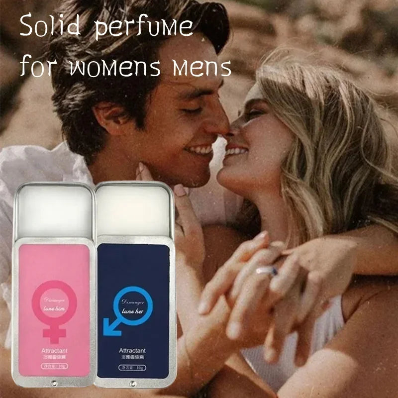 Women’s Pheromone Solid Perfume Balm – Long Lasting Light Fragrance, Portable Body Scent Balm