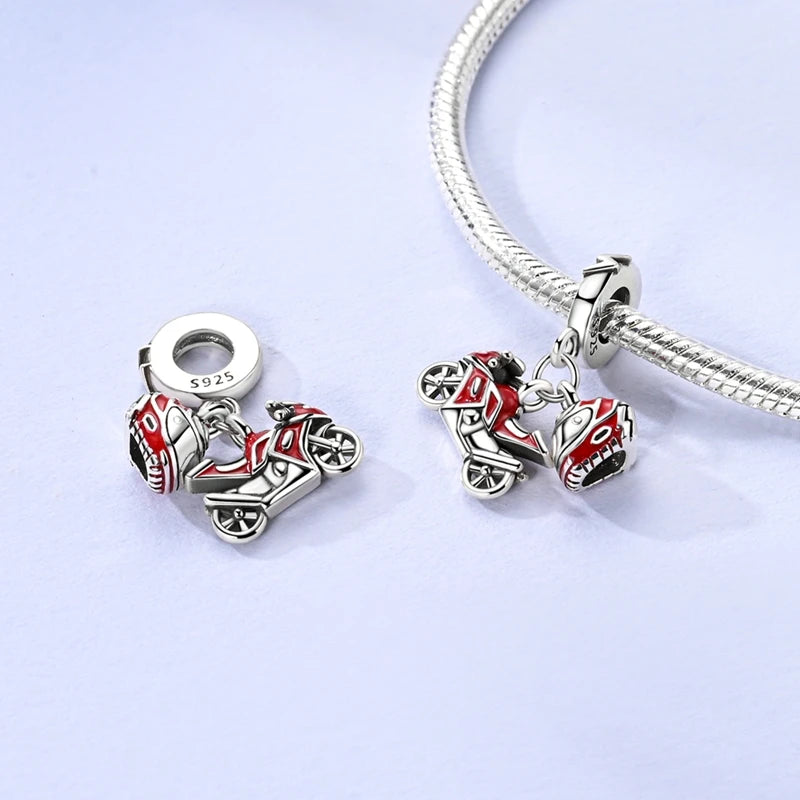 Original 925 Sterling Silver Paris Tower & Travel Charms – DIY Bracelet & Pendant Jewelry