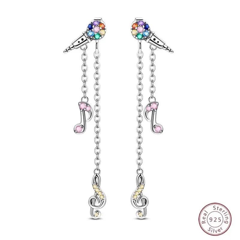 New Original 925 Sterling Silver Sweetheart Bow & Crab Ocean Earrings | Donut Zircon Round Design Women’s Fine Jewelry